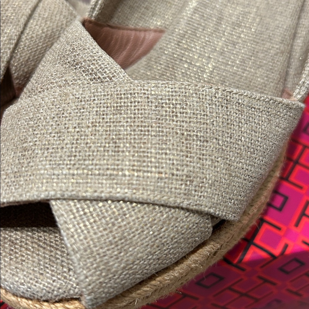 Tory Burch Beige Wedge Espadrilles - Picture 7 of 7